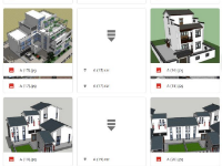 Tổng hợp hơn 150 mẫu Sketchup Villa Biệt thự Nhà phố, lâu đài, khách sạn